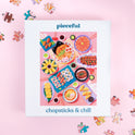chopsticks & chill 500 piece jigsaw puzzle