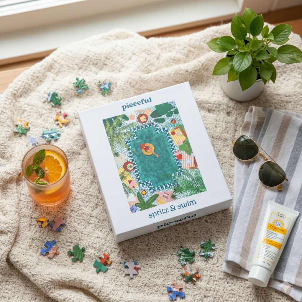 spritz & swim 500 piece jigsaw puzzle