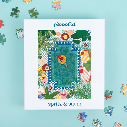 spritz & swim 500 piece jigsaw puzzle